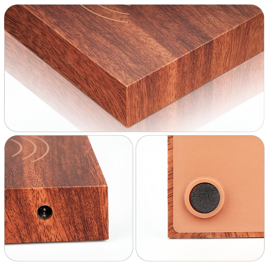 Une lampe de chevet en bois élégante et moderne avec un design en lévitation magnétique. La lampe est fabriquée en bois de haute qualité et est dotée d'une base magnétique qui lui permet de flotter dans les airs. La lampe est également dotée d'un variateur d'intensité lumineuse et d'une fonction de minuterie. AL-5617346911,
