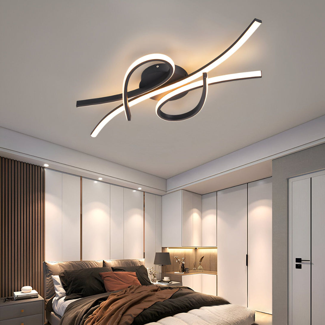 Un plafonnier LED noir avec un design moderne et élégant. Il est parfait pour éclairer une pièce à vivre ou une chambre à coucher. CA-7461634852,CA-7320197596,CA-0557118611,CA-2251770119,CA-7127213801,CA-4260768026,CA-0308665996,CA-0872214869,