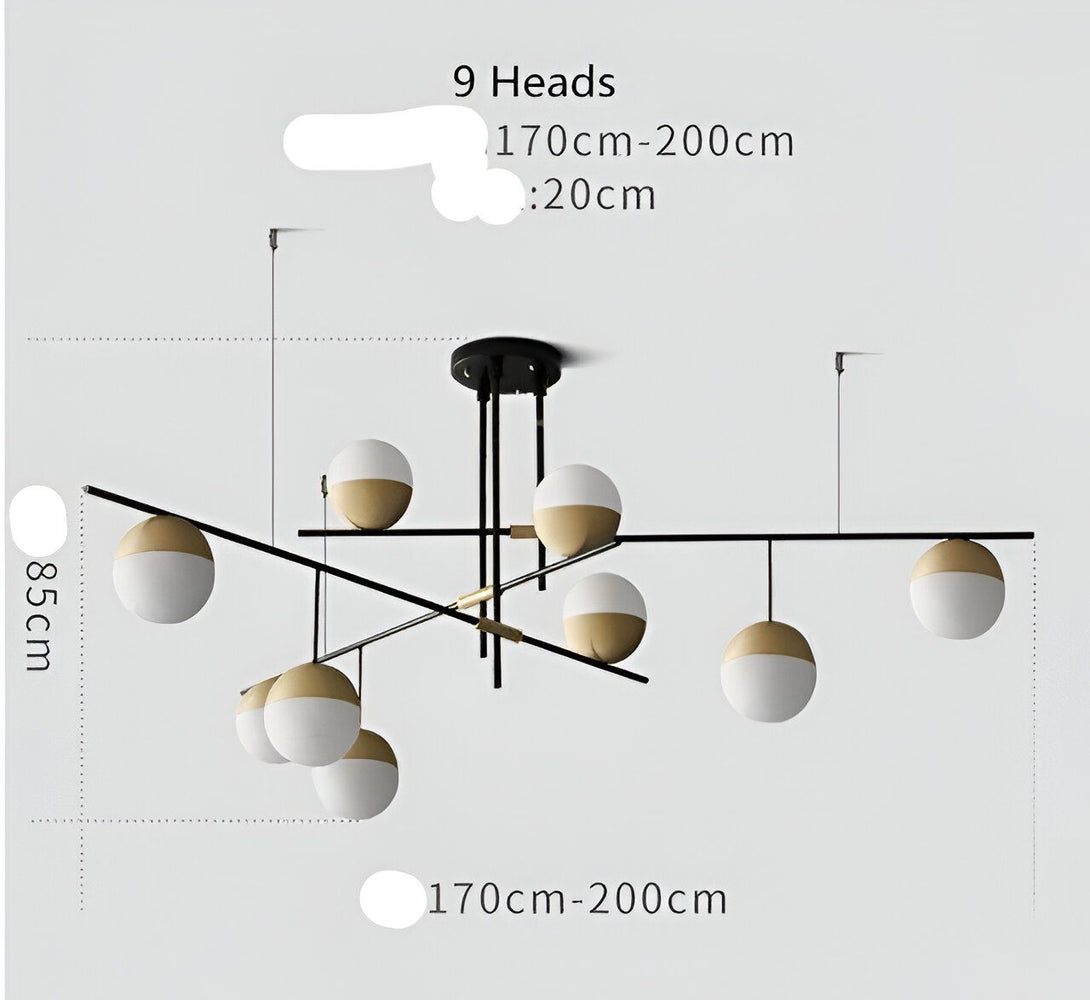 Lustre noir mat LED 9lm,47205101240579