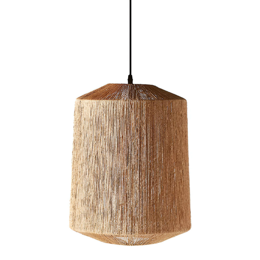 Une suspension en corde tressée de couleur marron clair. AD-6453961679,AD-6657275196,AD-8746500626,AD-6764077002,AD-2257925033,AD-5434952707,